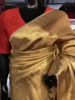 Gold Tissue Silk Saree - Image 4