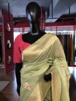 Sea Green Dola Silk Saree - Image 4
