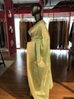 Sea Green Dola Silk Saree - Image 3