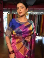 Multicolor Tissue Silk Saree - Image 8