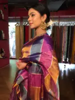 Multicolor Tissue Silk Saree - Image 6