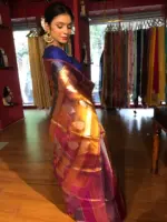 Multicolor Tissue Silk Saree - Image 7