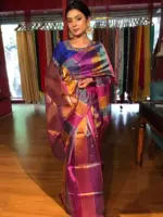 Multicolor Tissue Silk Saree - Image 2