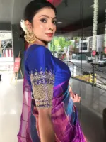 Multicolor Tissue Silk Saree - Image 8