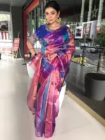 Multicolor Tissue Silk Saree - Image 5