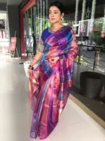 Multicolor Tissue Silk Saree - Image 2