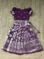 Purple Banarasi Kanchi Lehenga Set - Image 3
