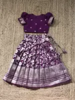 Purple Banarasi Kanchi Lehenga Set