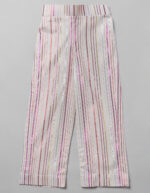Front view of Pant Ivory Cotton Peplum Set, Suitable for : Birthday Parties