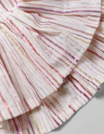 Close up of Top Ivory Cotton Peplum Set, Suitable for : Casual Outings