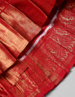 Red Silk Pattu Pavadai Set - Image 5