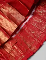 Red Silk Pattu Pavadai Set - Image 5