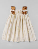 Ivory Cotton Frock with Cute Bows