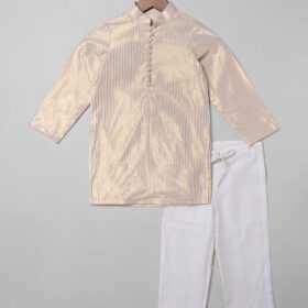 Ivory Cotton Boys Kurta Set