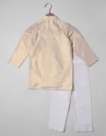 Ivory Cotton Boys Kurta Set - Image 5