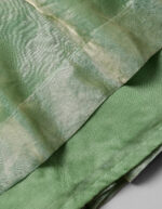 Sea Green Tissue Silk Lehenga Set - Image 4