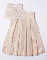 Ivory Cotton Lehenga Set with Sleeveless Top
