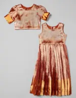 Molten Gold Silk Pattu Pavadai Set