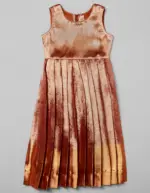 Molten Gold Silk Pattu Pavadai Set - Image 2