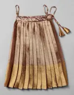 Gold Silk Pattu Pavadai Set - Image 3