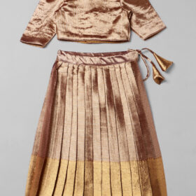 Gold Silk Pattu Pavadai Set