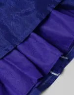 Purple Silk Strappy Top with Silk Dhoti Pant for Girls - Image 4