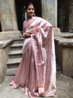 Onion Pink Traditional Tissue Lehenga Set Of 2 - Image 3