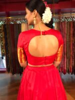 Red Silk Lehenga Set of 2 - Image 3