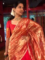Red Silk Lehenga Set of 3
