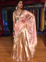 Pink Tissue Silk Dupatta - Image 2
