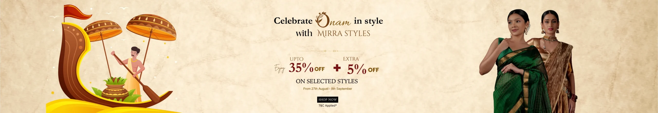 Onam Collection Desktop Banner