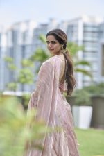 Onion Pink Traditional Tissue Lehenga Set Of 3 - Image 8