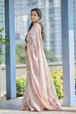 Onion Pink Traditional Tissue Lehenga Set Of 3 - Image 6