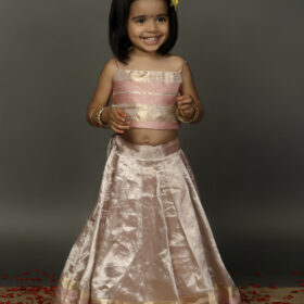 Onion Pink Kids Tissue Silk Set