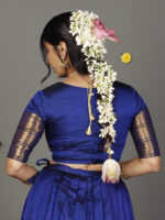 Royal Blue Silk Lehenga Set of 2 - Image 7