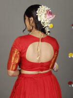 Red Silk Lehenga Set of 2 - Image 3