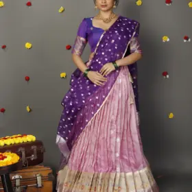 Pink Kota Lehenga set of 3