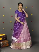 Pink Kota Lehenga set of 3 - Image 5