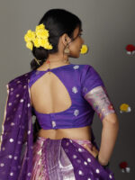 Pink Kora Lehenga set of 3 - Image 6