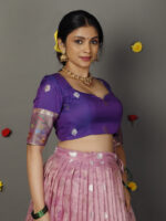 Pink Kora Lehenga set of 2 - Image 4