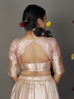 Pink Brocade Lehenga set of 2 - Image 5