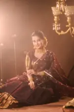 Coffee Brown Silk Lehenga with Organza Dupatta (Set of 3) - Image 8