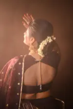 Coffee Brown Silk Lehenga with Organza Dupatta (Set of 3) - Image 7