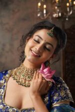 Royal Blue Embroidered Silk Lehenga Set of 2 - Image 4