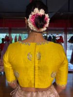 Dusty Pink Embroidered Silk Lehenga Set of 2 - Image 4