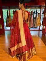Maroon Silk Lehenga Set of 3 - Image 9