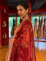 Maroon Silk Lehenga Set of 3 - Image 8