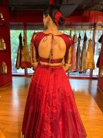 Maroon  Silk Lehenga Set of 2 - Image 4