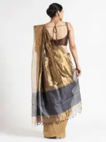 Molten Gold Heavy Tissue Silk Saree - Image 4