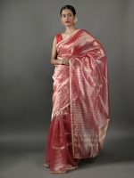 Red Tissue Silk Saree